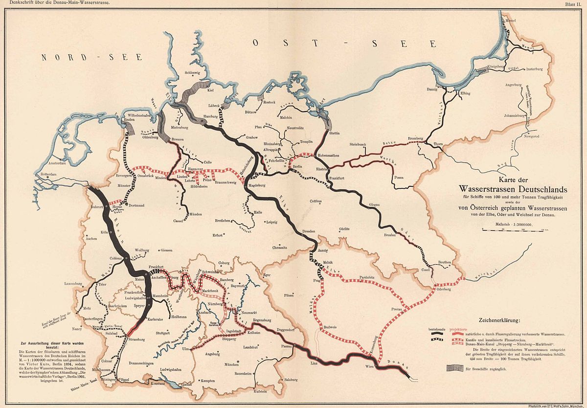 Река Одер на карте Германии