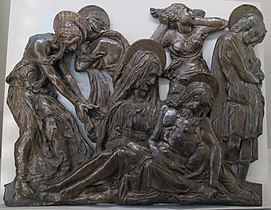 Donatello, Le Deuil du Christ mort, 1455.