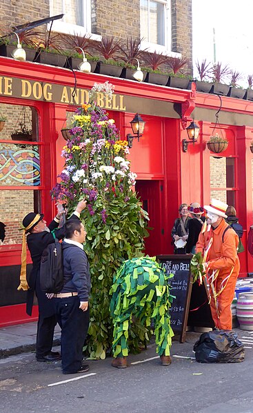 File:Dressing the Jack outside the Dog and Bell Pub in Deptford.jpg