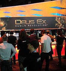 Square-Enix-Stand zu Deus Ex: Human Revolution auf der Spielemesse E3 2011