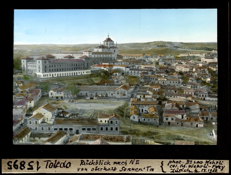 File:ETH-BIB-Toledo, Rückblick nach Nordosten (NE) von oberhalb Sonnen Tor-Dia 247-15895.tif