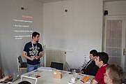 English: EduWiki Conference 2014 in Belgrade, Serbia. Learning Day (March 23) in Wikimedia Serbia office.