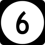 Straßenschild der Delaware State Route 6