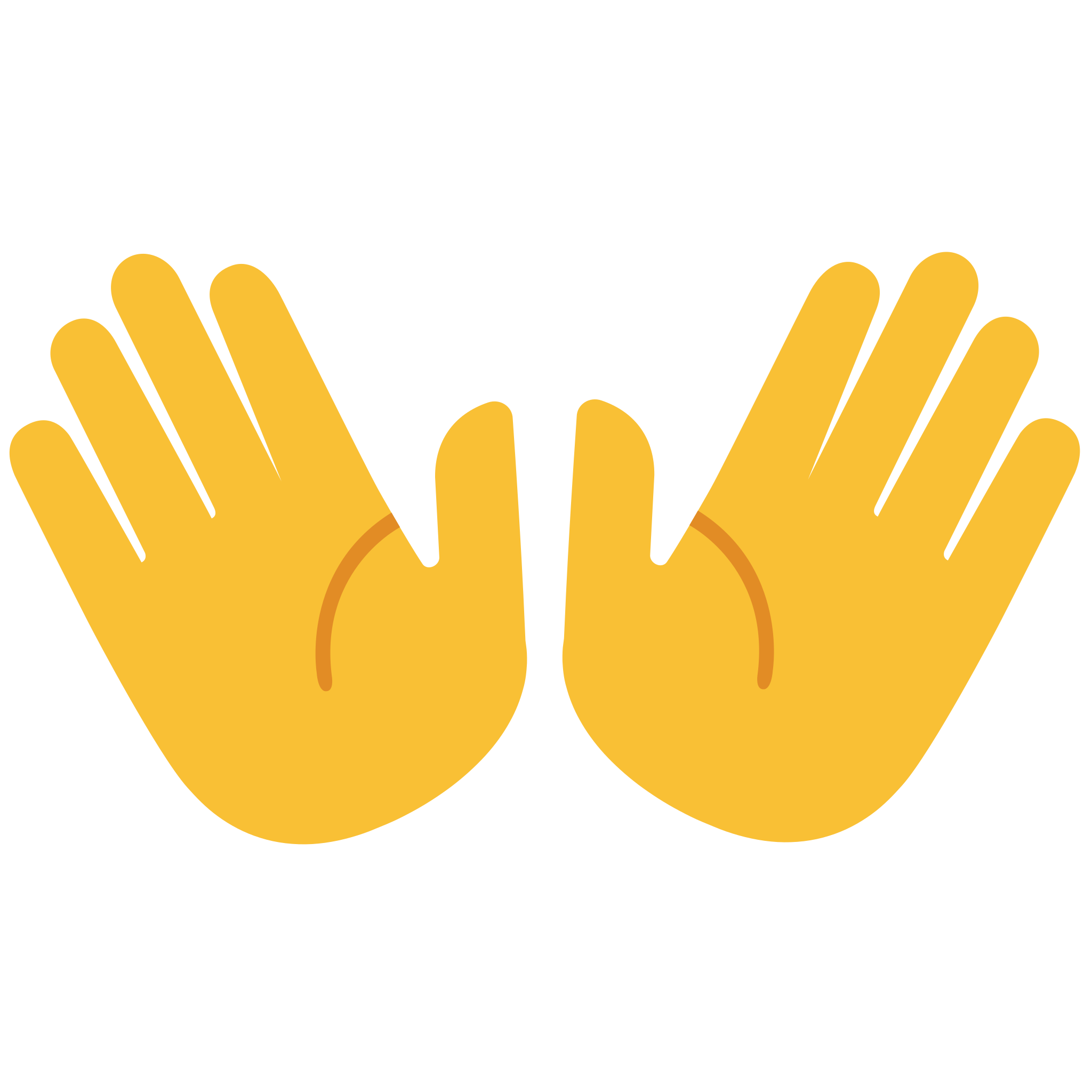 Open Hands Emoji (U+1F450)