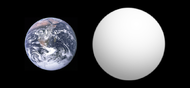Kepler-10b'nin çapının Dünya ile karşılaştırılması