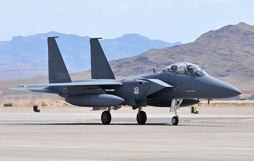 F-15K arrives at Nellis AFB