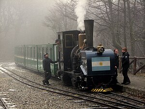 A Ferrocarril Austral Fueguino train