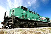 GE#SelfSteering Radial Bogie Trucks On GE#AC44 FSRR#4427