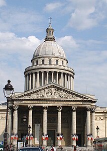 Церковь Сент-Женевьев, ныне Пантеон, архитектор Жак-Жермен Суффло (Soufflot) (1764-1790)
