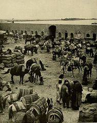 Fallujah's Caravanserai in use, ca. 1914, Iraq