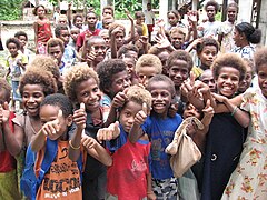 School children from the Solomon Islands.