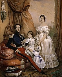 Ferdinand Philippe, duke of Orléans, his wife Helene of Mecklenburg-Schwerin and their sons.jpg