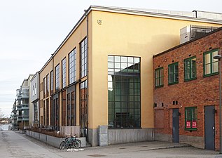Före detta Finnboda varvs svets- och verkstadshall, 2022.