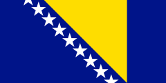 (Bosnian flag using the PMS shades of the EU's flag, as specified here)