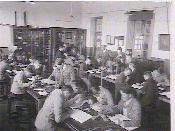 Science class at Fort Street High School, 1930