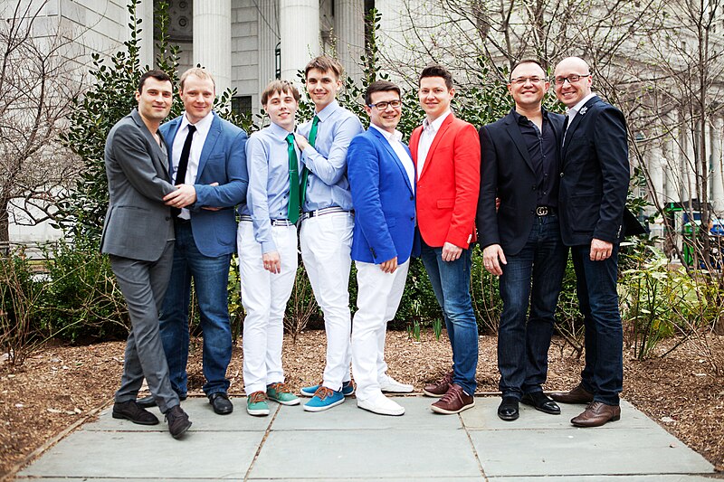 File:Four gay male couples photographed together during the making of Crematorium play.jpg