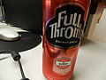 A red berry flavored Full Throttle drink