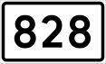 County Road 828 щит