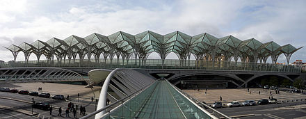 The unmistakeable roof of Gare do Oriente is a sight to behold