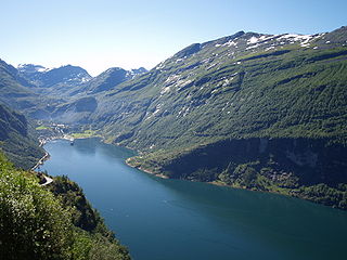 Geirangerfjorden i Norge