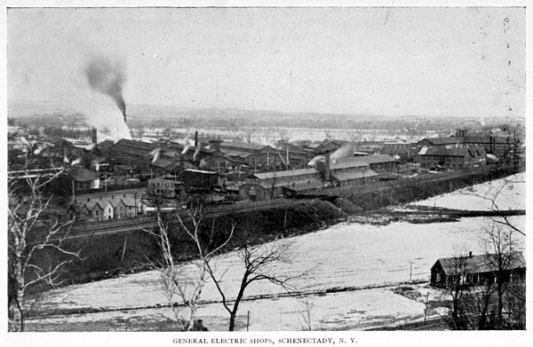 General Electric in Schenectady, New York, aerial view, 1896