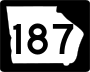 State Route 187 marker