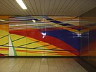 Gerhard Richter & Isa Genzken, Wall-art in underground, Duisburg, 1980–92, in colorful enamel plates