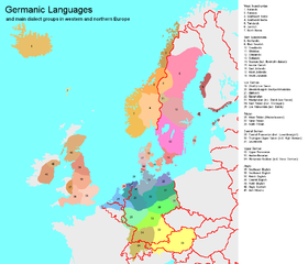 Vakarų Germanų Kalbos: Kalbų grupė