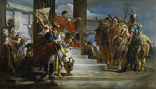 Giambattista Tiepolo, Scipione l'Africano libera Massiva (Walters Art Museum, Baltimora) dopo la vittoriosa battaglia di Baecula.