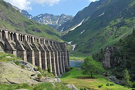 Gleno-Damm, Val di Scalve