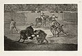 Goya, Pepe Hillo saluant le taureau.