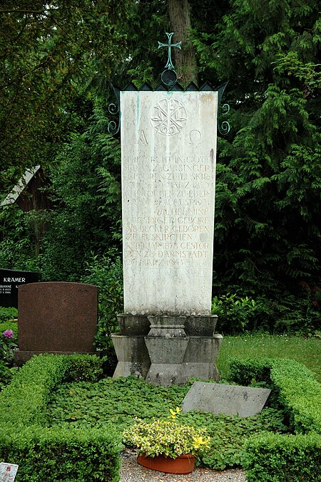 Grabmal L 6 a 24 Gissinger Waldfriedhof Darmstadt