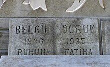 Belgin Doruk'un eşi Özdemir Birsel ile birlikte yattığı Zincirlikuyu Mezarlığı'ndaki mezarı, İstanbul