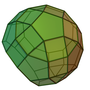 Thumbnail for Gyrate bidiminished rhombicosidodecahedron