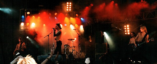 HIM performing at Provinssirock in June 1999