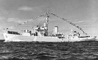 HMCS <i>Belleville</i> Modified Flower-class corvette