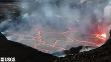 Файл: Halemaʻumaʻu lava lake USGS multimediaFile-1585.webm