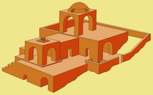 Harpak Fire Temple in Abyaneh (reconstruction).PNG