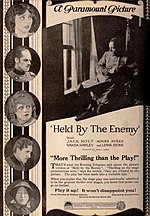 Thumbnail for File:Held by the Enemy (1920) - 1.jpg