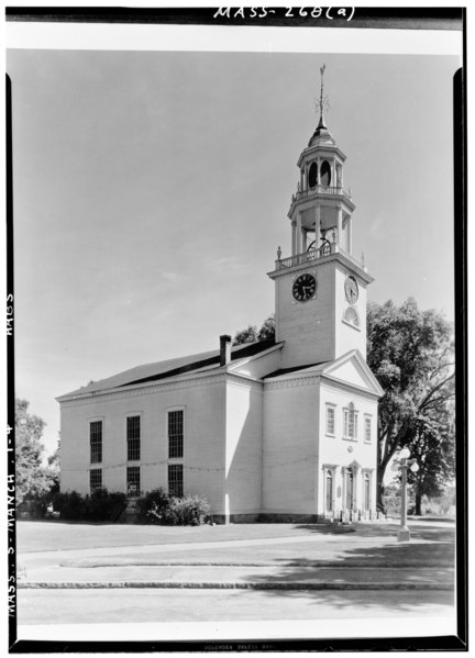 File:Historic American Buildings Survey Arthur C. Haskell, Photographer July 13, 1939 (a) EXT.- FRONT and SIDE, LOOKING SOUTHEAST - Orthodox Congregational Church, Central and Church HABS MASS,5-MANCH,1-4.tif