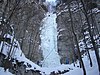 Ice climbing at Brankov waterfall