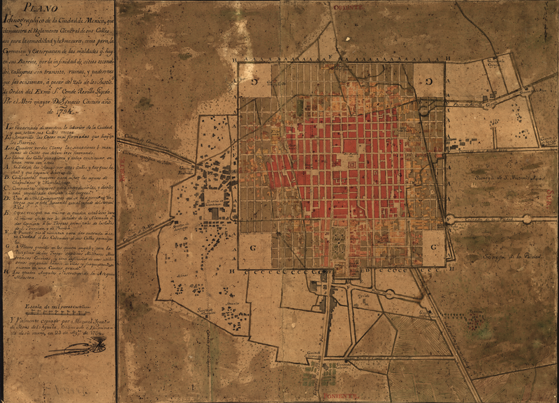 File:Iconographic Plan of Mexico City Showing the General Layout of its Pleasant and Beautiful Streets- As well as the repair and elimination of the negative features of the various neighborhoods, with WDL190.png