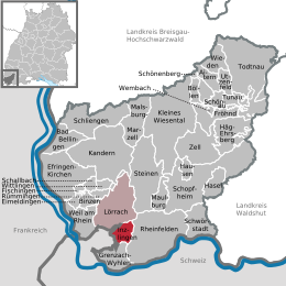 Inzlingen - Localizazion