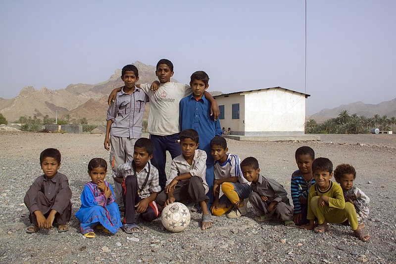 File:Iranian Baluchi children playing beach soccer. South kerman 06.jpg