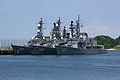 JS Hatsuyuki, JS Amagiri and JS Hamagiri at Yokosuka on 17 June 2007.