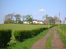 Jocksthorn Farm above Kilmaurs, the site where the carved stone ball (petrosphere) was found Jocksthornfarm.JPG