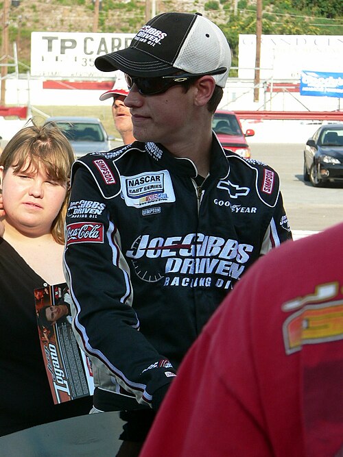 Joe Gibbs Racing driver Joey Logano won the pole position