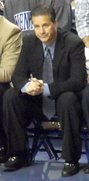 Calipari on the bench for the Kentucky Wildcats, 2009