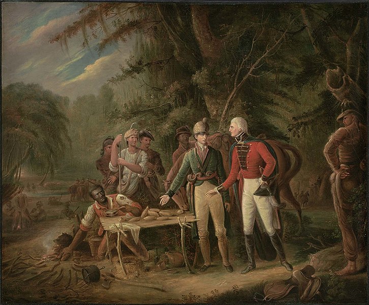 File:John Blake White - General Francis Marion Inviting A British Officer to Share His Meal or The Swamp Fox - 1971.155 - Museum of Fine Arts.jpg