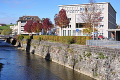 thumbJona river in Jona, Stadthaus (city hall) to the left
